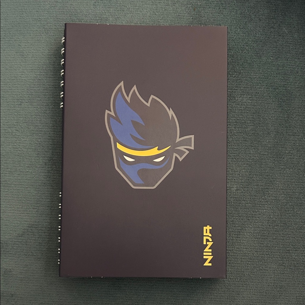 Ninja Notebook With Stickers & Tips For Improving Your E-Game NWT